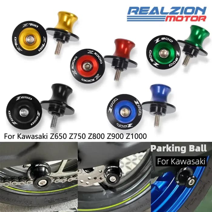 REALZION Z900 boule de stationnement de moto 8MM supports de cadre vis bras oscillant bobines curseu