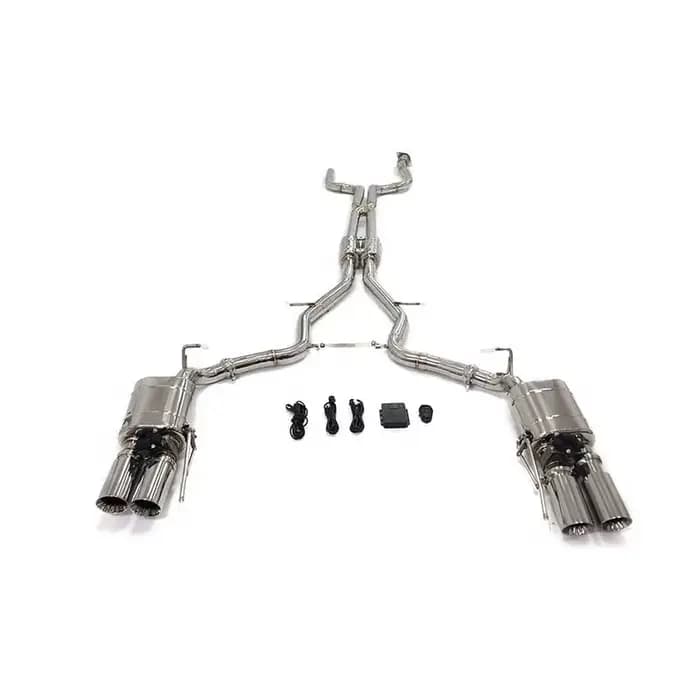 HMD système d'échappement en acier inoxydable Performance Catback échappement complet pour Cadillac 
