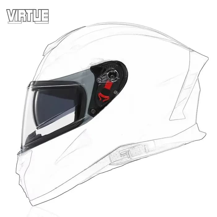 Visière de casque de moto pour lentilles de casque VIRTUE 820 Casco Motociclista