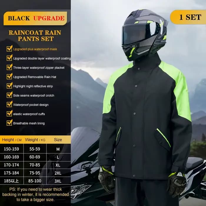 Combinaisons de pluie pour hommes et femmes, vestes et pantalons réfléchissants, équipement de pluie