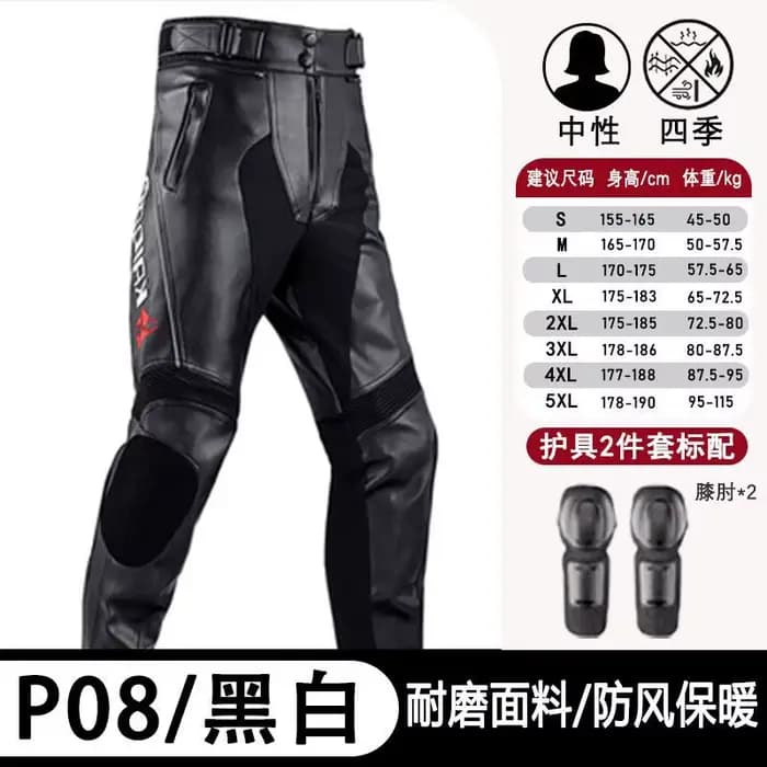 Combinaison de moto en cuir anti-chute pour homme, style motard, toutes saisons, coupe-vent, équipem