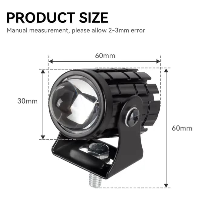Mini phare de conduite universel pour Moto, double couleur, pour ATV, Scooter, projecteur auxiliaire