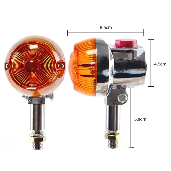 Clignotant Stroboscopique pour Moto Suzuki Gt380 Gt550 Gt750, Ampoule Ambre, Lampe Intermittente, 2 