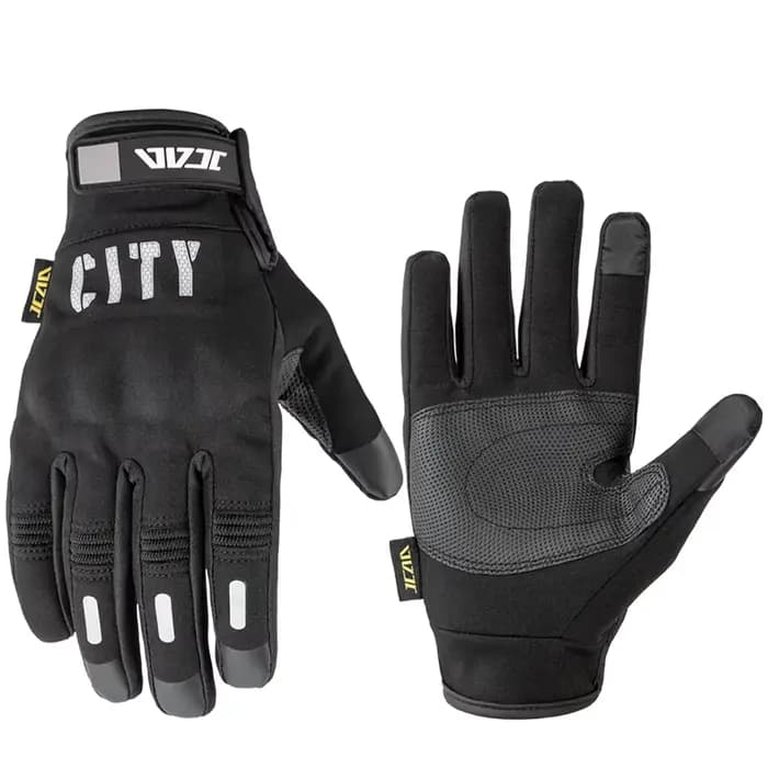 Gants de moto d'hiver JCAA, imperméables, chauds, pour hommes, à doigts entiers, compatibles avec le