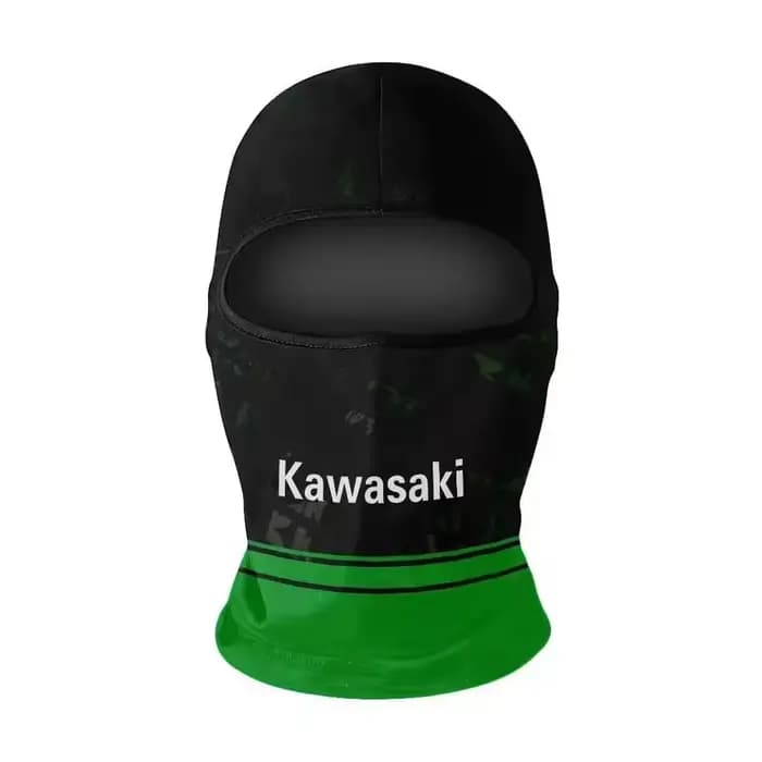 Cagoule thermique coupe-vent Kawasaki pour l'hiver, masque intégral pour le ski, le cyclisme, la cha