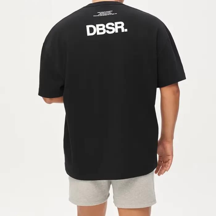 Combinaison de fitness pour homme avec physique musculaire, T-shirt à manches courtes, respirant et 