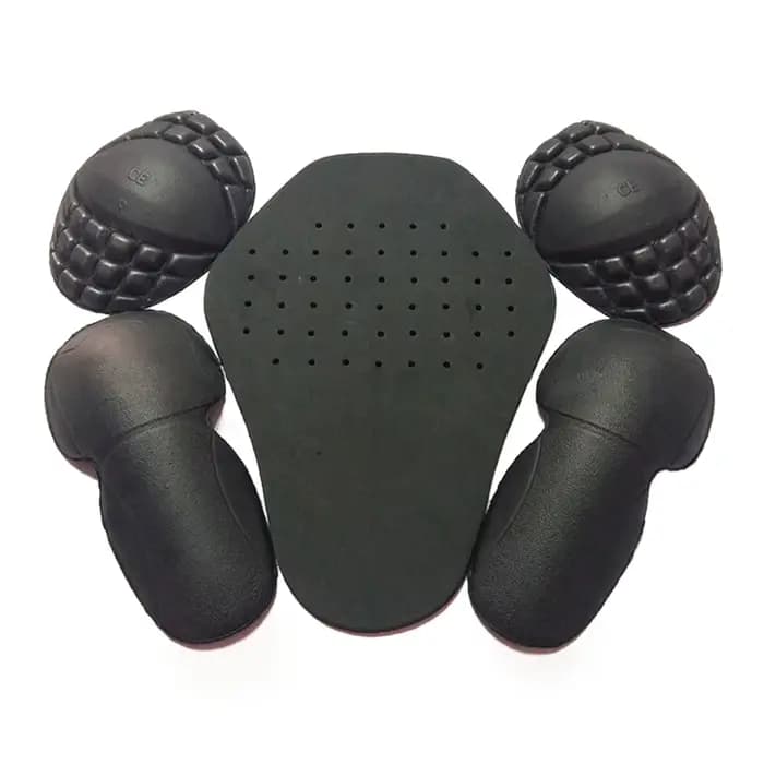 Ensemble de protections amovibles pour épaules, coudes et dos pour moto, avec protection intégrée po