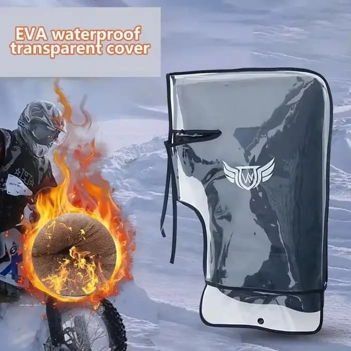 Gants coupe-vent et imperméables pour moto, scooter et vélo, grande housse de protection, poignée de