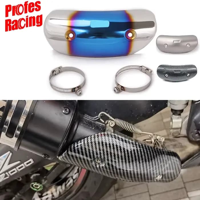 Protecteur universel de tuyau d'échappement de Moto, bouclier thermique, couvercle Anti-brûlure pour