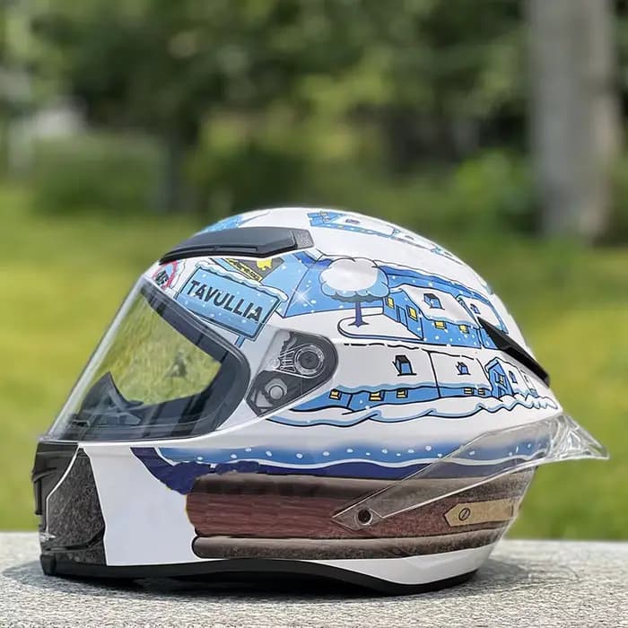 Casque intégral casque de moto de course hors route avec grand becquet approuvé ECE casque de ville 