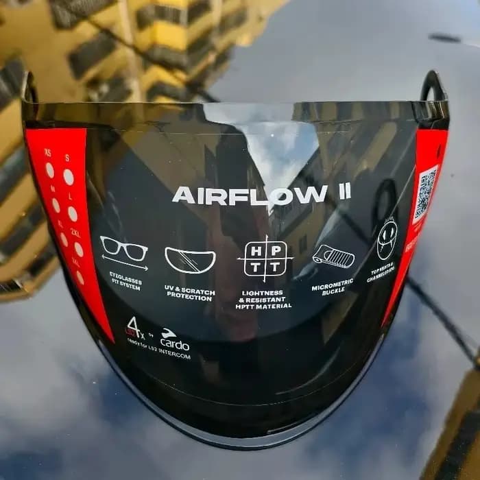 Visière pour casque ouvert LS2 OF616 AIRFLOW II, visière argentée pour demi-casque moto, lentille de