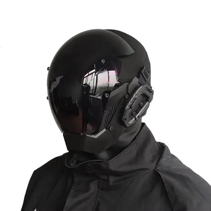 Masque Cyberpunk Led pour Festival de cheveux, casque de Cosplay d'halloween et de noël, cadeau de f