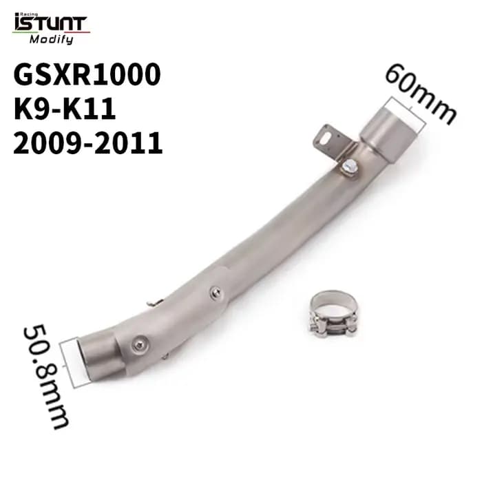 Tuyau de liaison intermédiaire modifié pour Suzuki GSXR1000, GSX R1000, GSPoly 1000, 2005-2016, syst