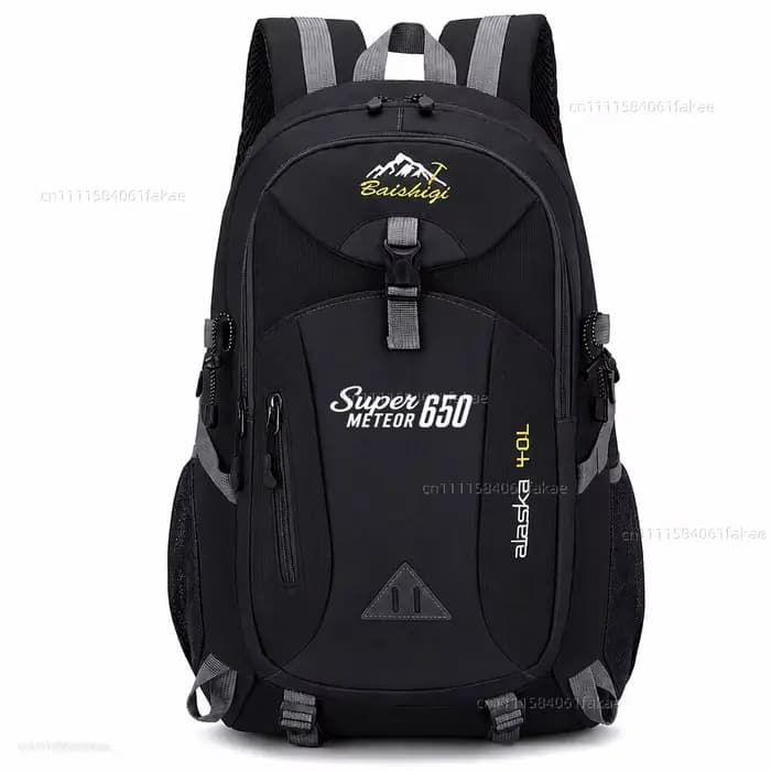 Sac à dos de moto pour Royal Enfield Super Meteor 650 2023-2026, sac à dos de voyage étanche de 40l,