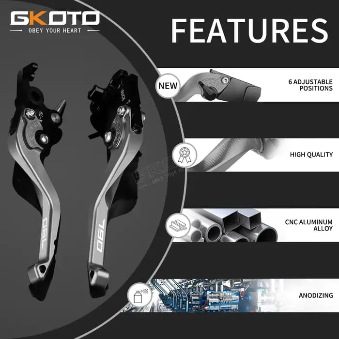 Pour KTM 790 Duke 2018 2019 2020 2021 DUKE790 2021 moto CNC en aluminium levier court réglable levie