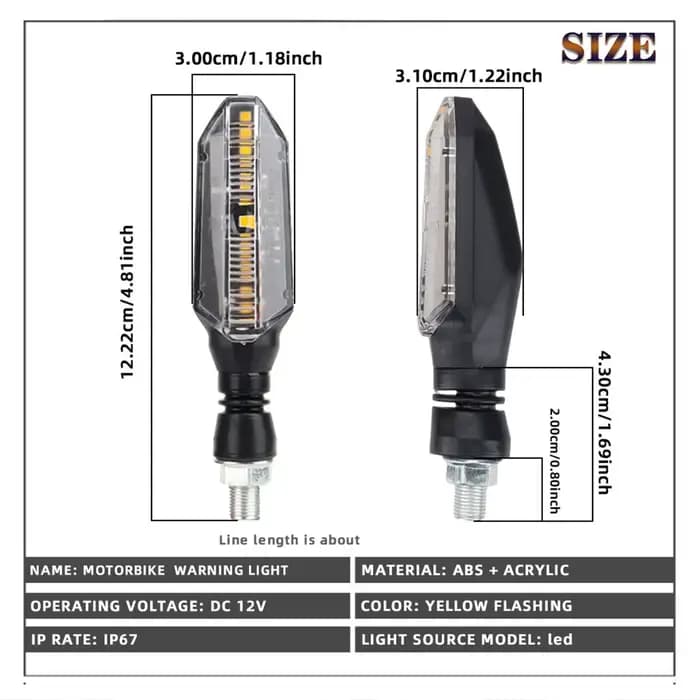 Clignotants LED pour Moto, enquêter Arrière pour Honda et Yamaha