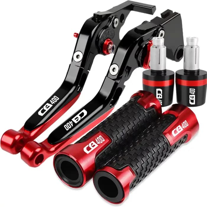 Leviers d'embrayage de frein réglables pour moto, poignées de guidon, bouchon d'extrémité, Honda CB4