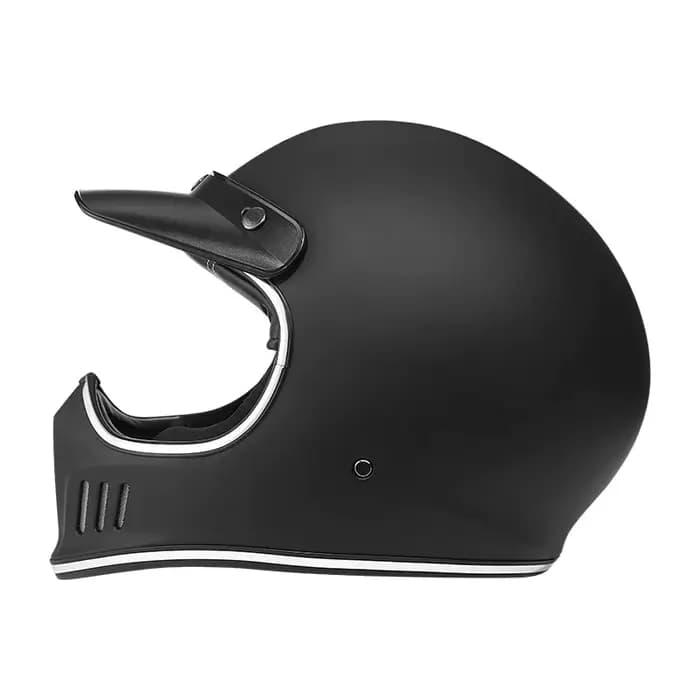 Casque de Moto intégral Vintage Chopper rétro Casco Moto Design Style classique pour la conduite en 
