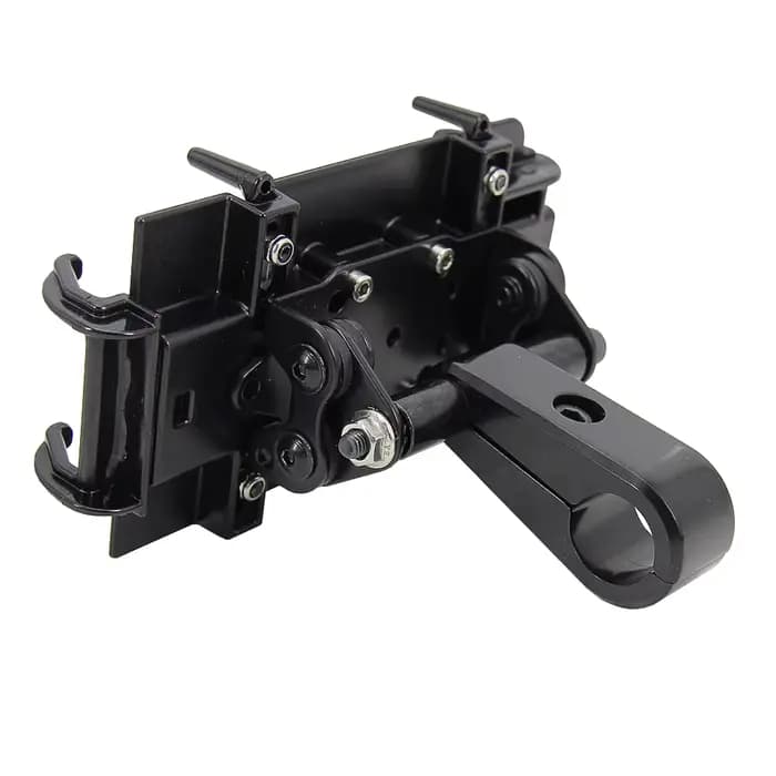 Universel nouveau pour Ø 22mm guidon nouveau noir moto téléphone GPS support avec pince de guidon