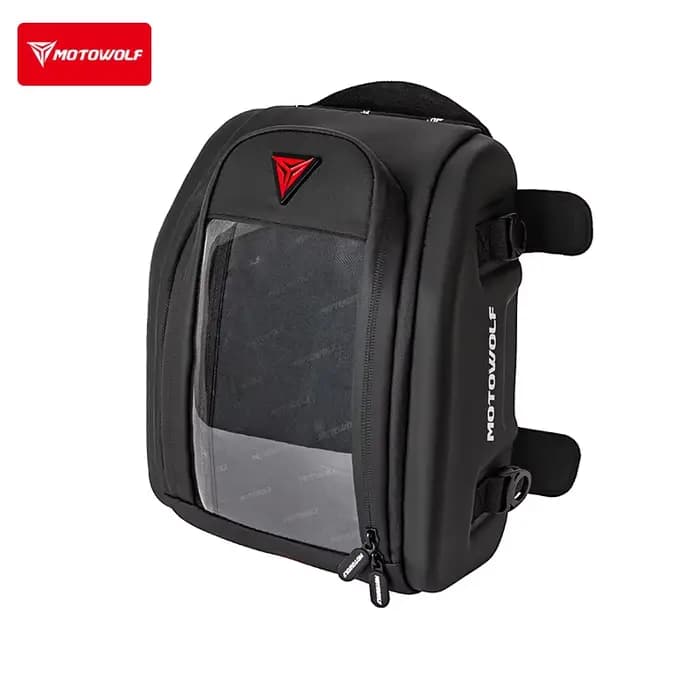 Sac de réservoir de moto magnétique antidérapant, sac de siège arrière de moto avec housse imperméab