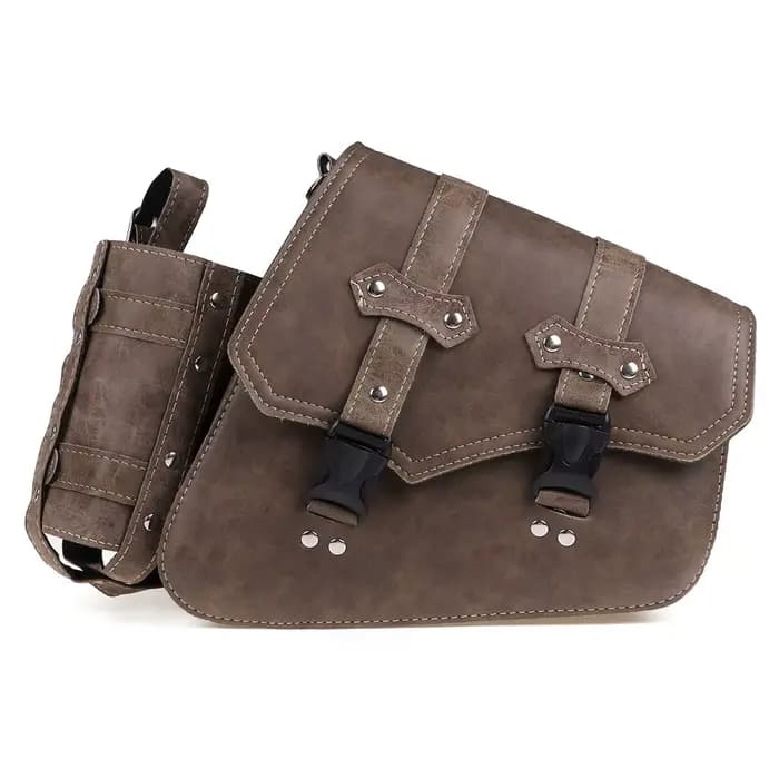 Sacoches de moto, sacs à outils, pochette de rangement de bagages, sac de selle étanche marron Vinta