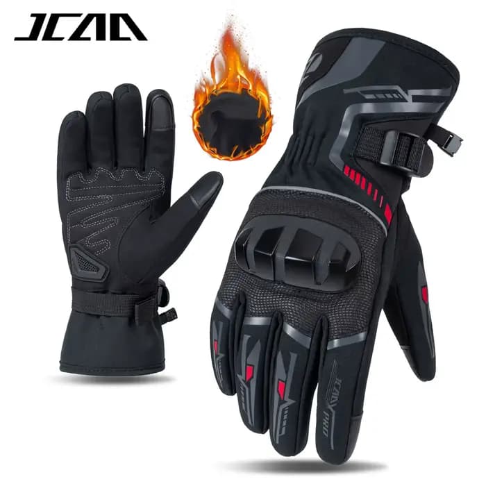 Gants de moto d'hiver pour hommes et femmes, imperméables, chauds et froids, pour équitation, écran 