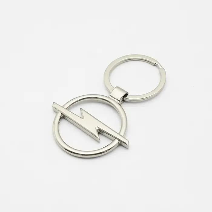 Porte-clés de voiture en métal/cuir, emblème pour Opel Astra Grandland Corsa Mokka Frontera Insignia