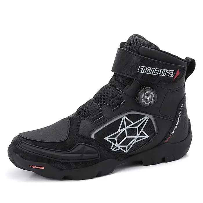 Nouvelles bottes de moto en cuir pour hommes, respirantes, antidérapantes, résistantes à l'usure, bo