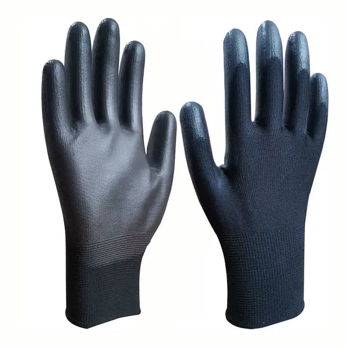 12 paires/24 pièces PU Nitrile Nylon coton gants de travail paume enduit gants travaux ménagers gant