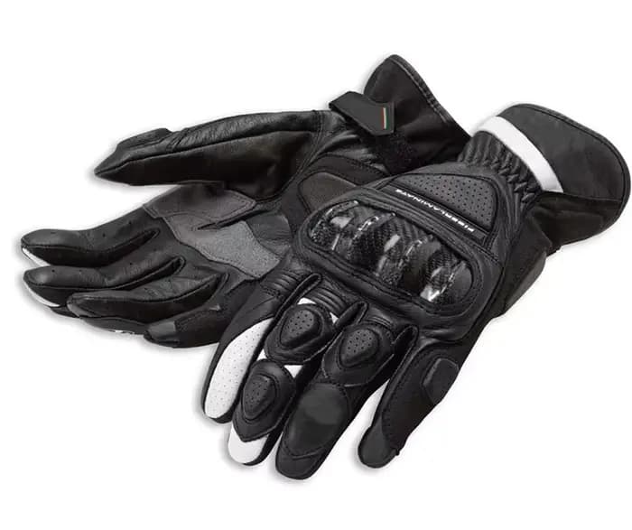 Gants de Moto de sport C2 pour Ducati, en cuir de vache, en fibre de carbone, pour hommes et femmes,