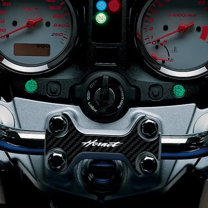 YotDefender-Triple supérieur aspect carbone 3D, pour Honda Hornet 600 Uo à 2004