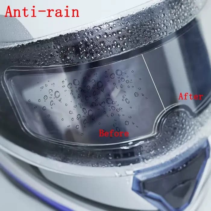 Lentille de casque de moto anti-buée transparente, film anti-pluie, autocollant de revêtement de car