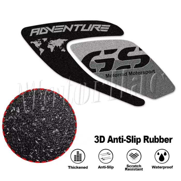 Autocollant antidérapant pour réservoir de carburant de moto, Triple noir, Protection pour R1200GS 2