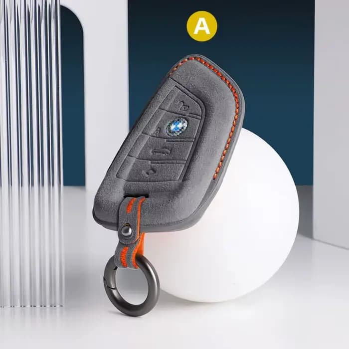 Porte-clés en daim Alcan Tara pour BMW, porte-clés à distance, porte-clés, housse de porte-clés, acc