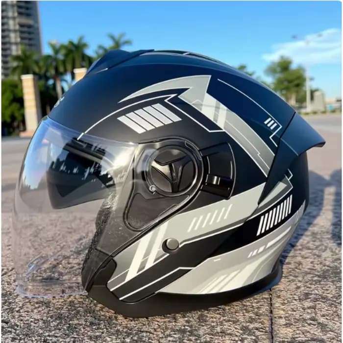 Casque de moto électrique léger pour femmes en été, Protection solaire et demi-casque respirant, cas