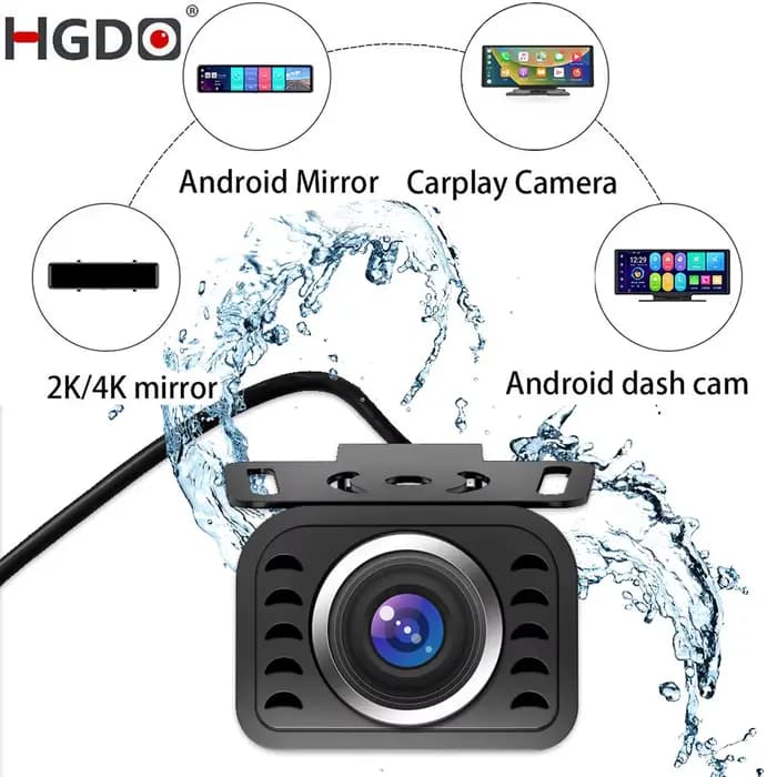 HGDO R35 SONY IMX335 2K 1080P caméra de recul caméra arrière câble 4PIN Vision nocturne inversion mo