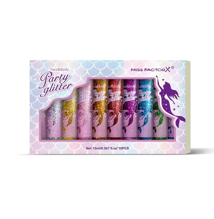 Gel à paillettes pour le corps, 10 pièces, cosmétiques à paillettes pour le visage de carnaval adapt