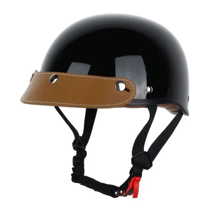 Casque de moto rétro pour homme et femme, casque demi-coque universel toutes saisons, casque de sécu