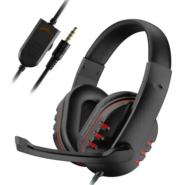 Casque de jeu filaire 3,5 mm pour PS4 PlayStation 4, PC, avec microphone