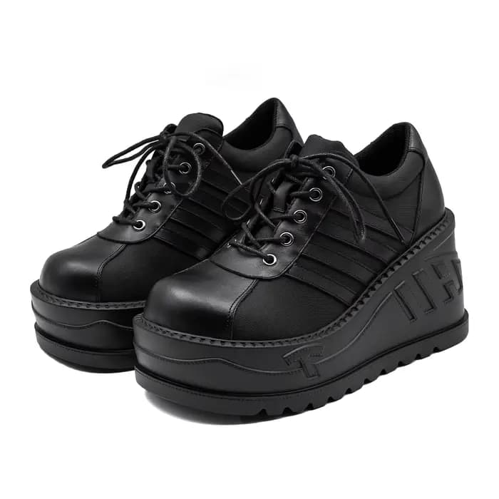 Bottes Gothiques à Semelles Compensées pour Femme, Chaussures Astronomiques, Punk, Tendance, Irritat