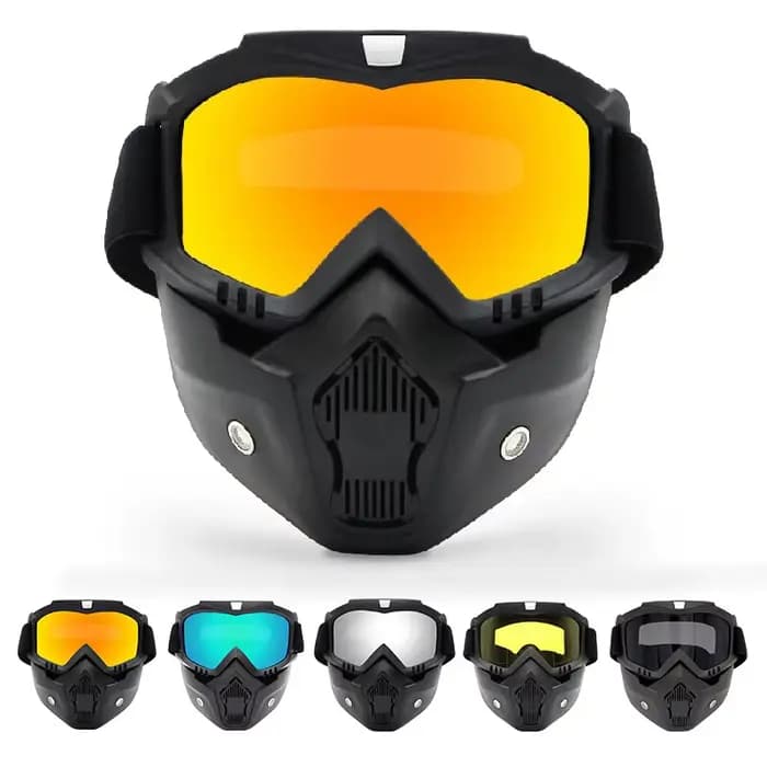 Lunettes de Motocross anti-poussière, réglables, respirantes, protection complète du visage, masque 