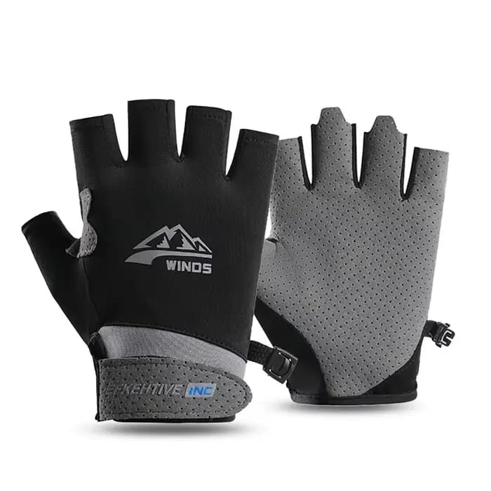 GTUBIKE gants sans doigts pour hommes femmes Protection solaire UV demi doigt gant pour pêche pagaie