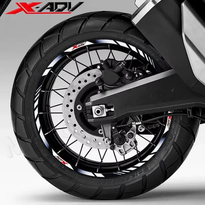 Autocollant de roue de moto 17 "15", autocollant de jante, bande à rayures, accessoires étanches pou