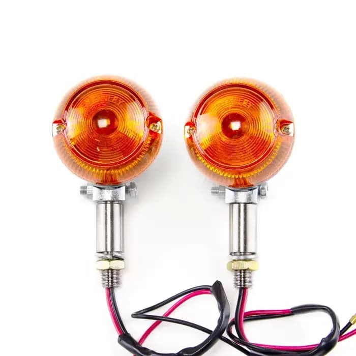 Clignotant Stroboscopique pour Moto Suzuki Gt380 Gt550 Gt750, Ampoule Ambre, Lampe Intermittente, 2 