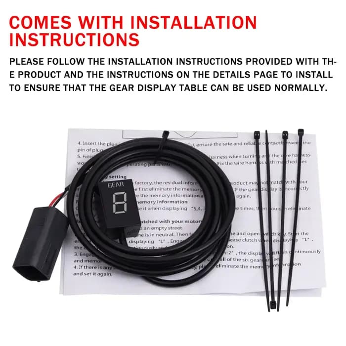 Indicateur de vitesse de moto, affichage numérique de vitesse, compteur, prise Ecu, accessoires pour