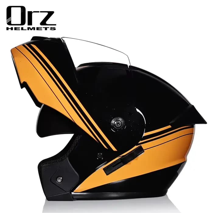 ORZ dernier casque de moto à rabat modulaire de sécurité approuvé DOT Voyage course casque à double 