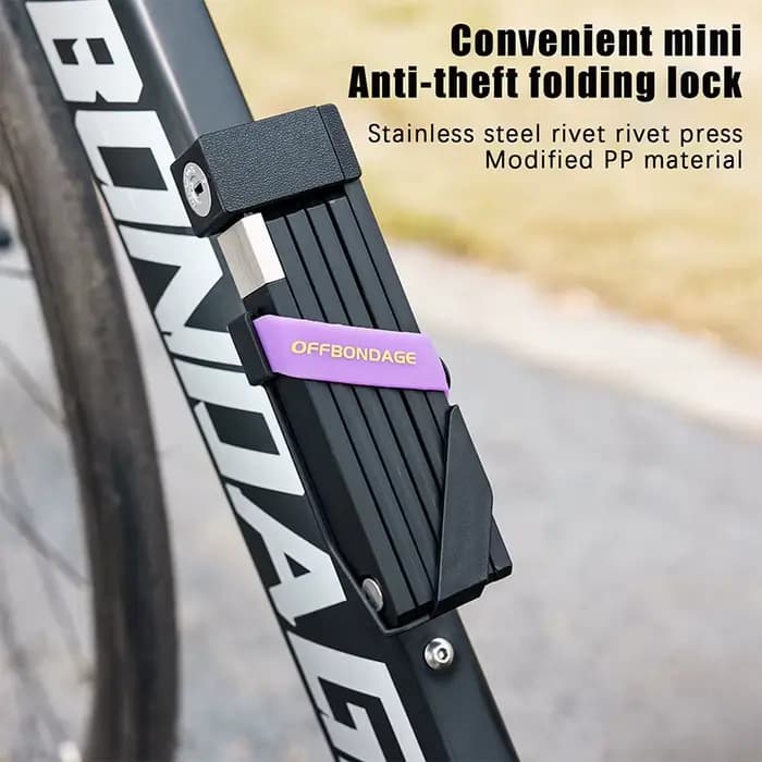 Verrou antivol pour vélo par OFFBONDAGE ; Cadenas pliable et durable pour motos et scooters ; Access