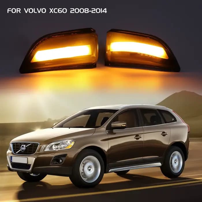 Enquêter de Position Latéral LED Clignotant ociamique, Indicateur pour Volvo XC60 2008 2009 2010 201