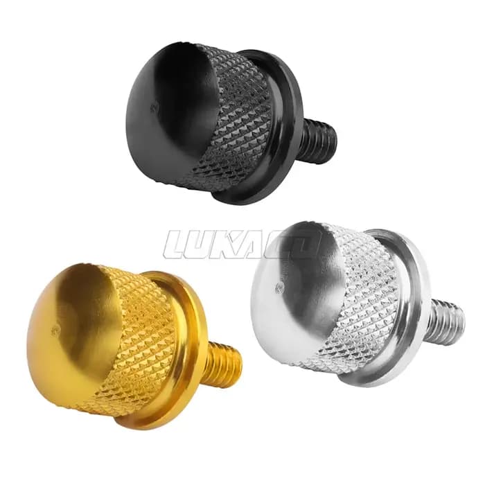 Boulon noir chromé or moto pour Harley Sportster Touring Softail CVO arrière CNC siège passager lang