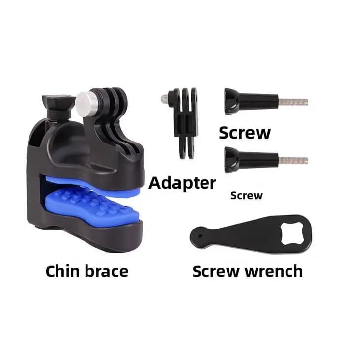 Support de mentonnière pour casque DJI/GoPro, fixation rapide pour vlog et prise de vue en vue à la 